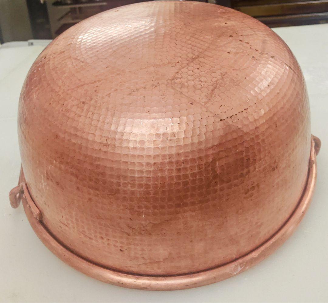 【特大 槌目仕上げ】製菓製パン用 銅鍋 φ45cm プロ仕様 業務用 本格道具
