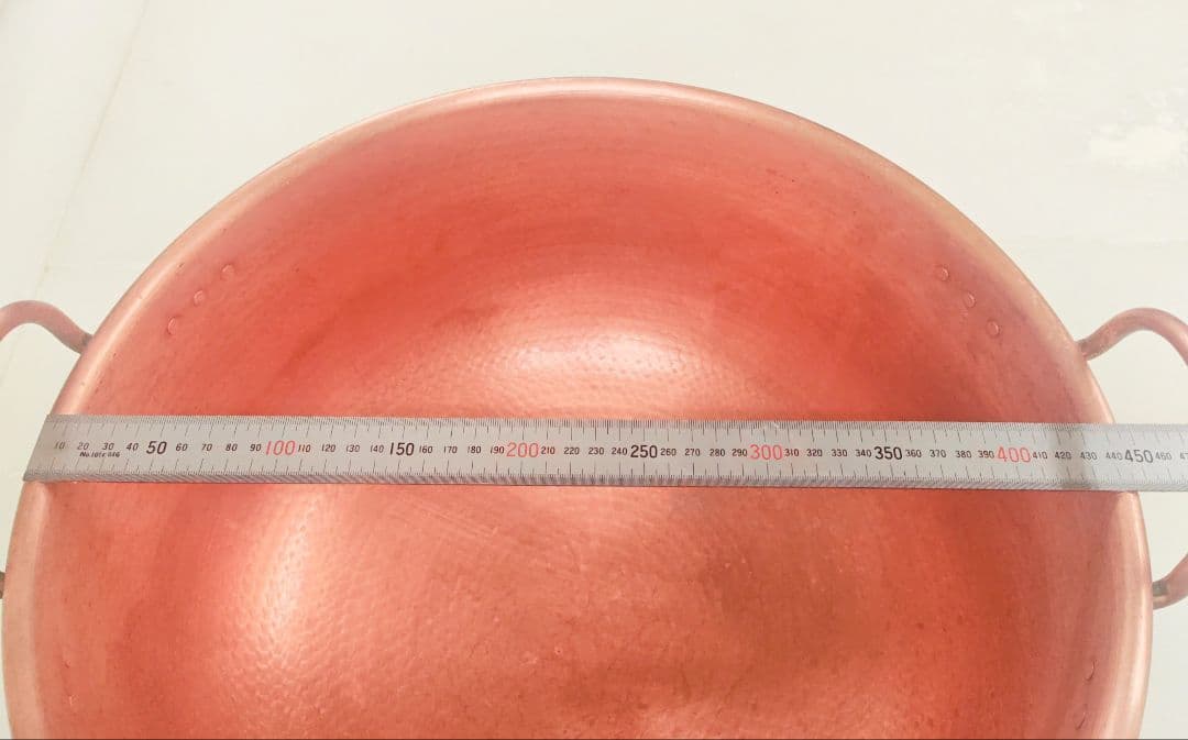 【特大 槌目仕上げ】製菓製パン用 銅鍋 φ45cm プロ仕様 業務用 本格道具