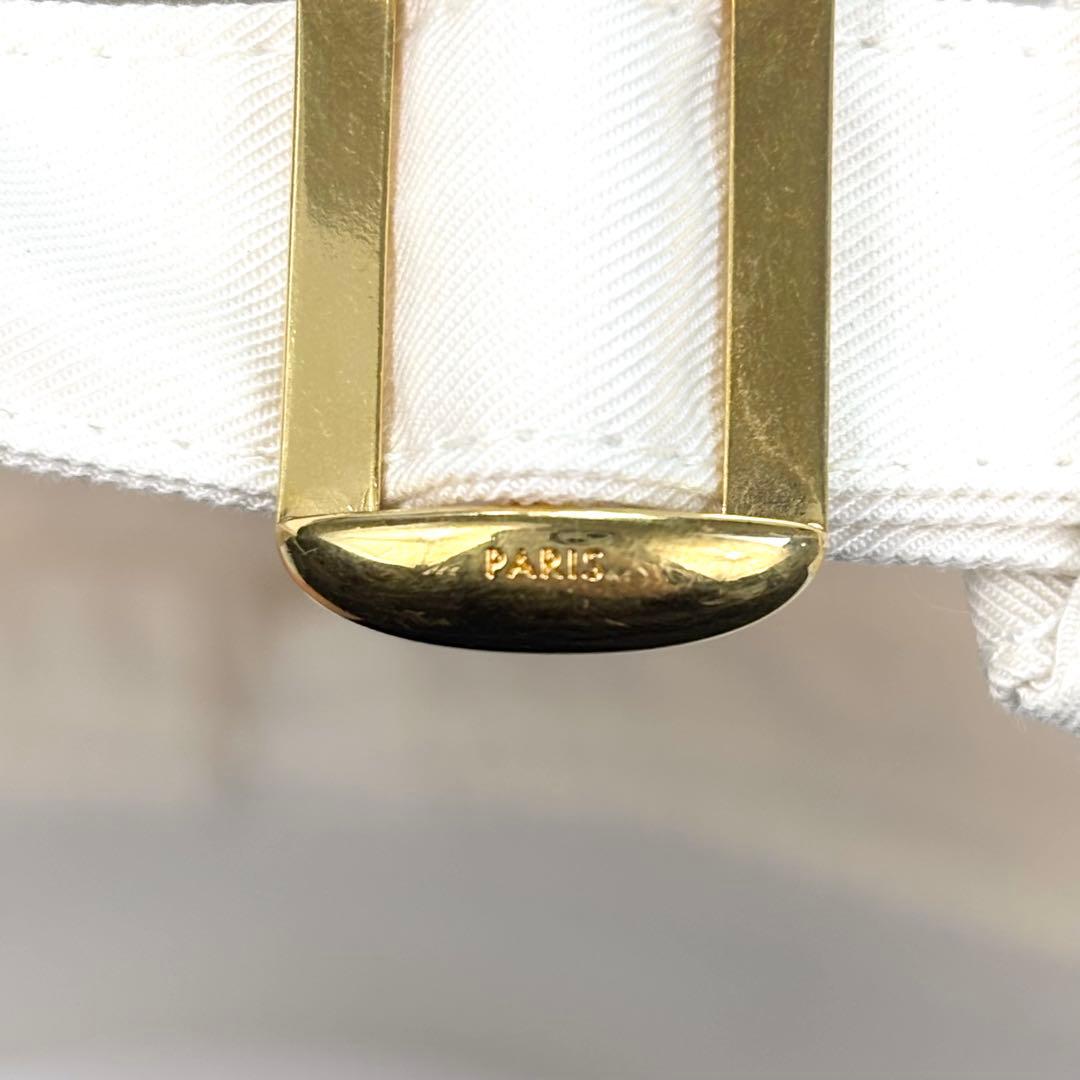 CELINE セリーヌ ベースボールキャップ トリオンフ 白