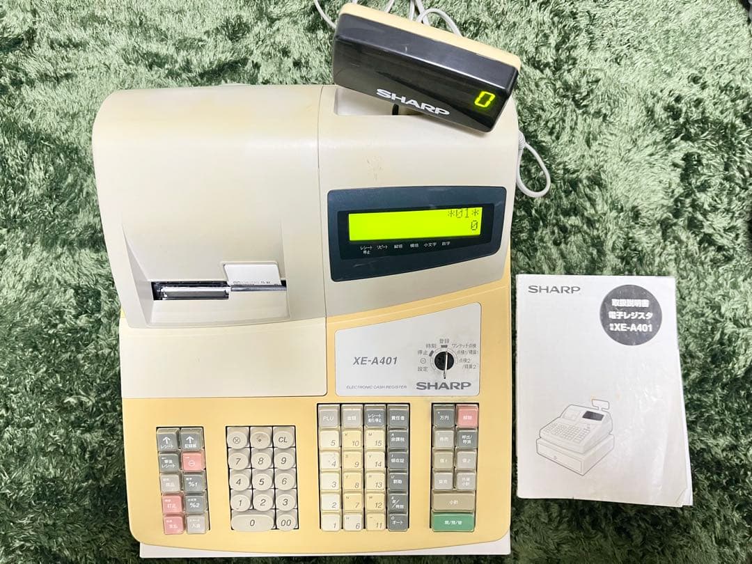 SHARP XE-A401 レジスター 取扱説明書付き