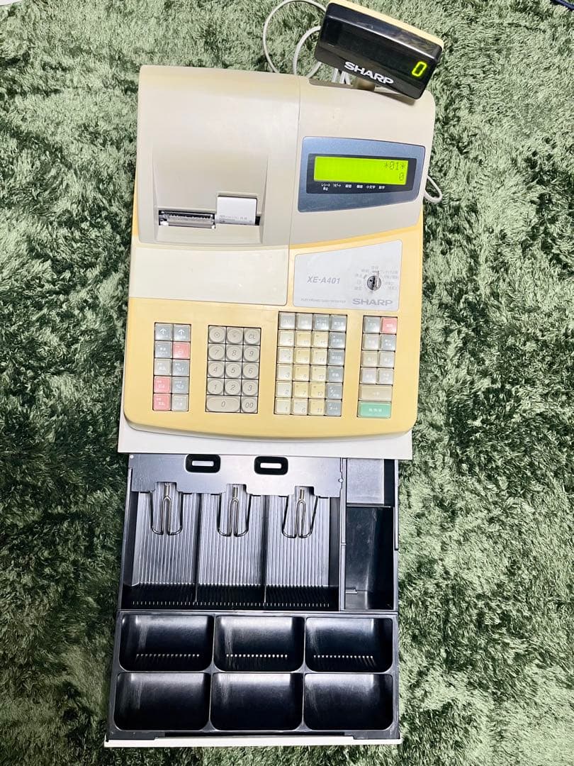 SHARP XE-A401 レジスター 取扱説明書付き