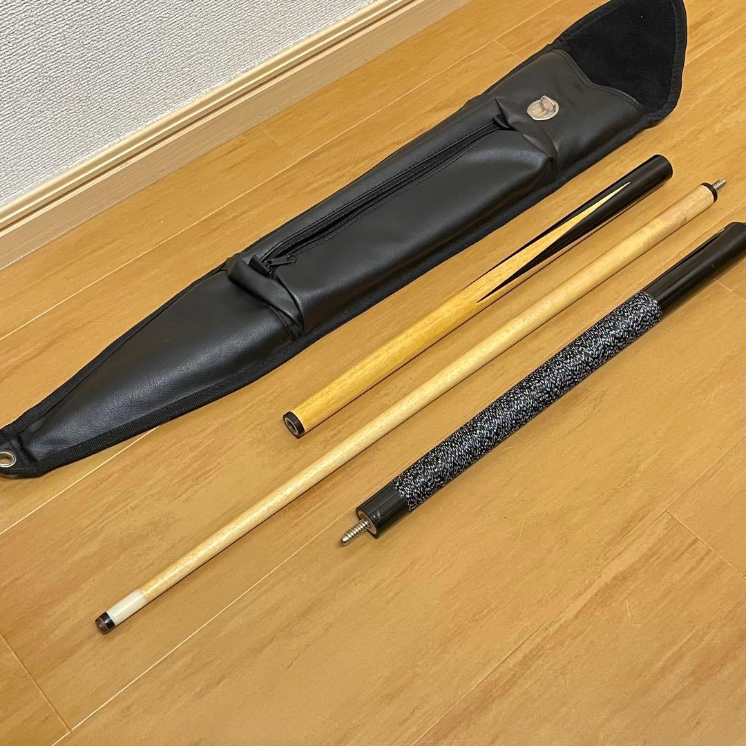 ビリヤード キュー 3ピース プレイキュー 19oz 3分割 ケース付