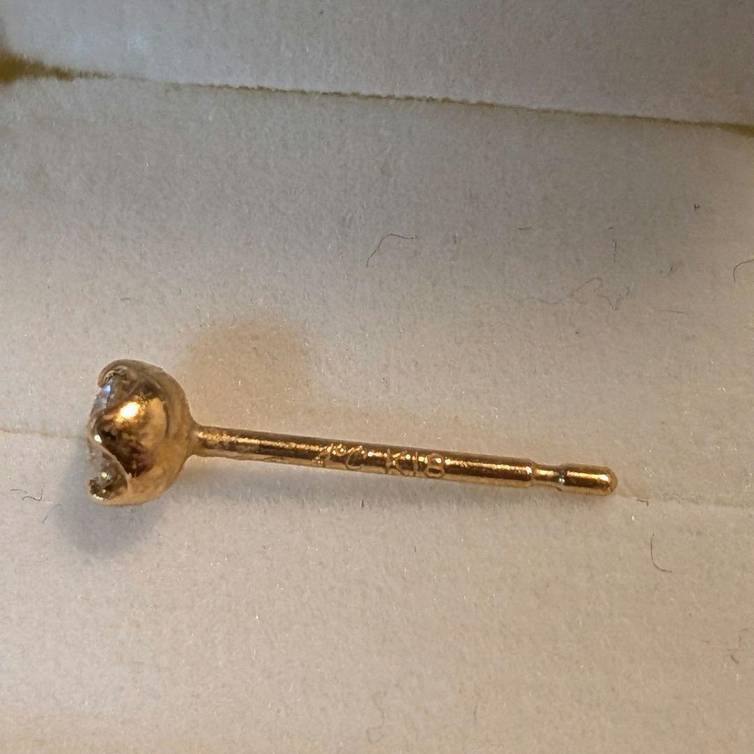 4℃ K18 ダイヤモンドピアス