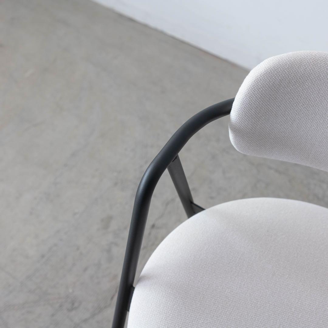 ダイニングチェア アイアン　アイボリー