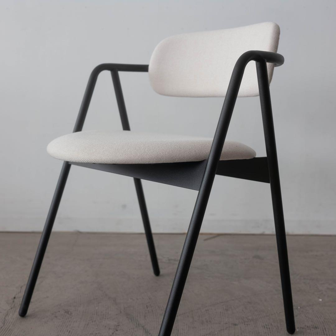 ダイニングチェア アイアン　アイボリー