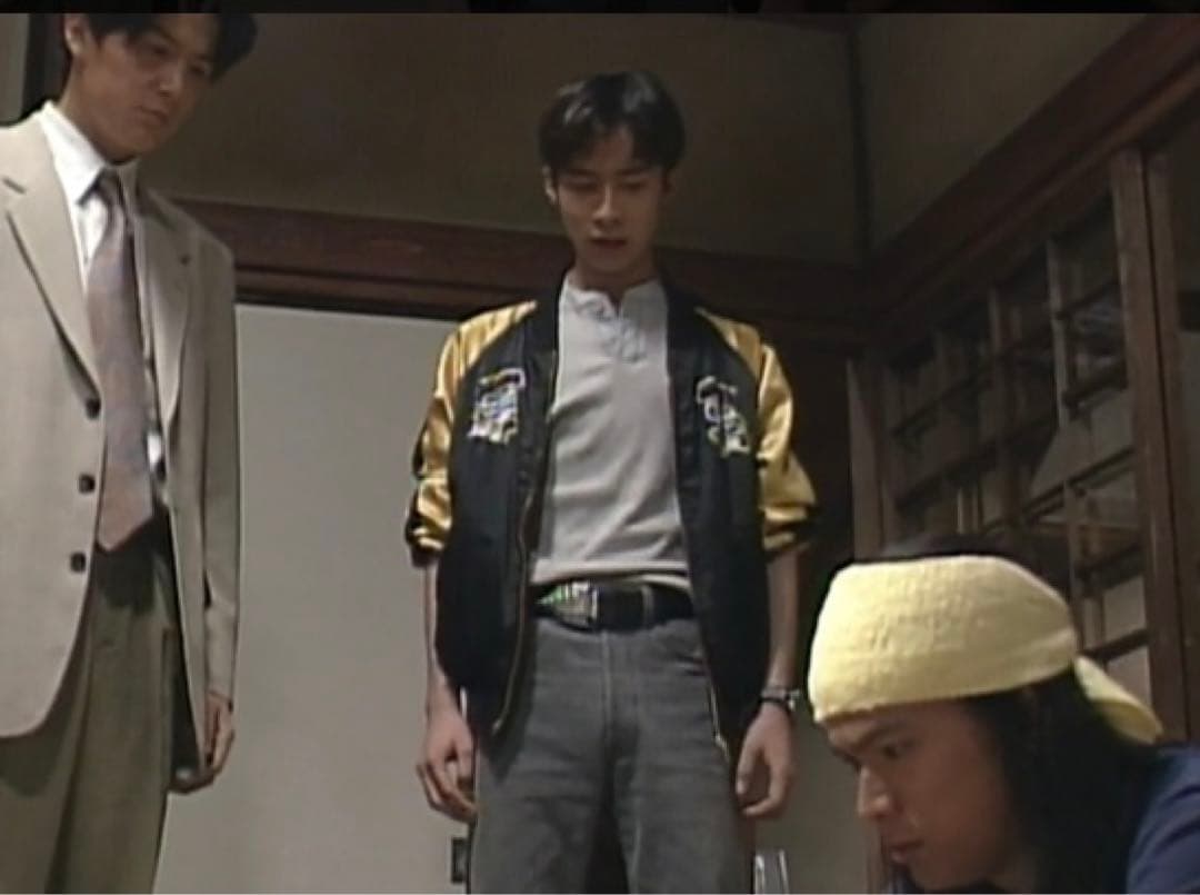 激レア 00s「ひとつ屋根の下」いしだ壱成着用 リバーシブル 別珍 スカジャン