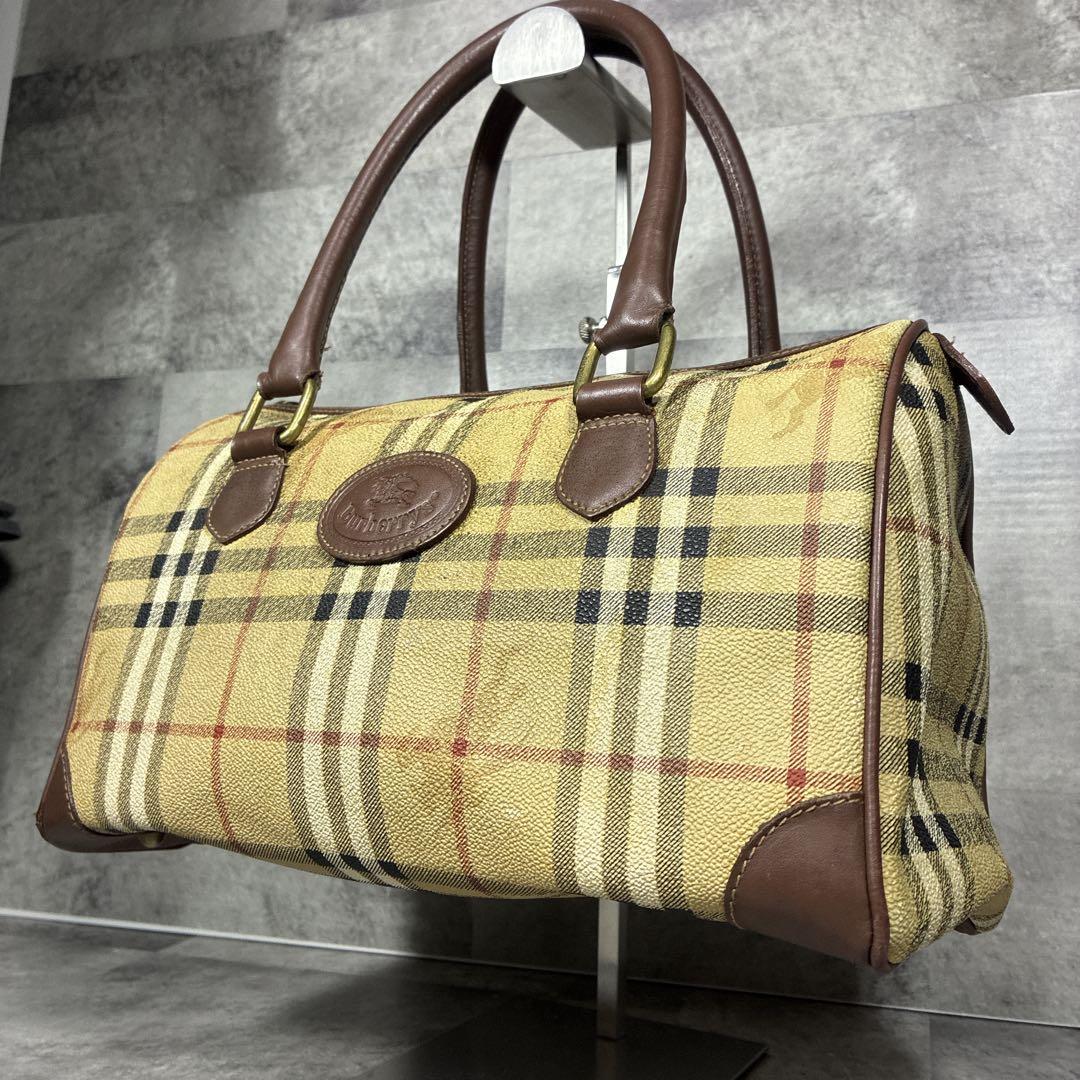 【希少・入手困難】✨Burberrys Mini Boston Bag Y2K