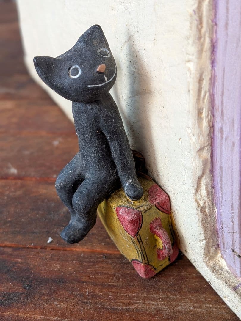 とっても可愛い！！猫ちゃんのオシャレな階段プランター 　セトクラフト