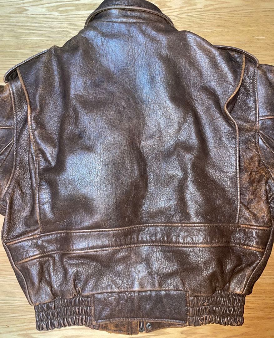 【希少】AZEANIA DE-LUXE レザージャケット 羊革 ボアインナー付