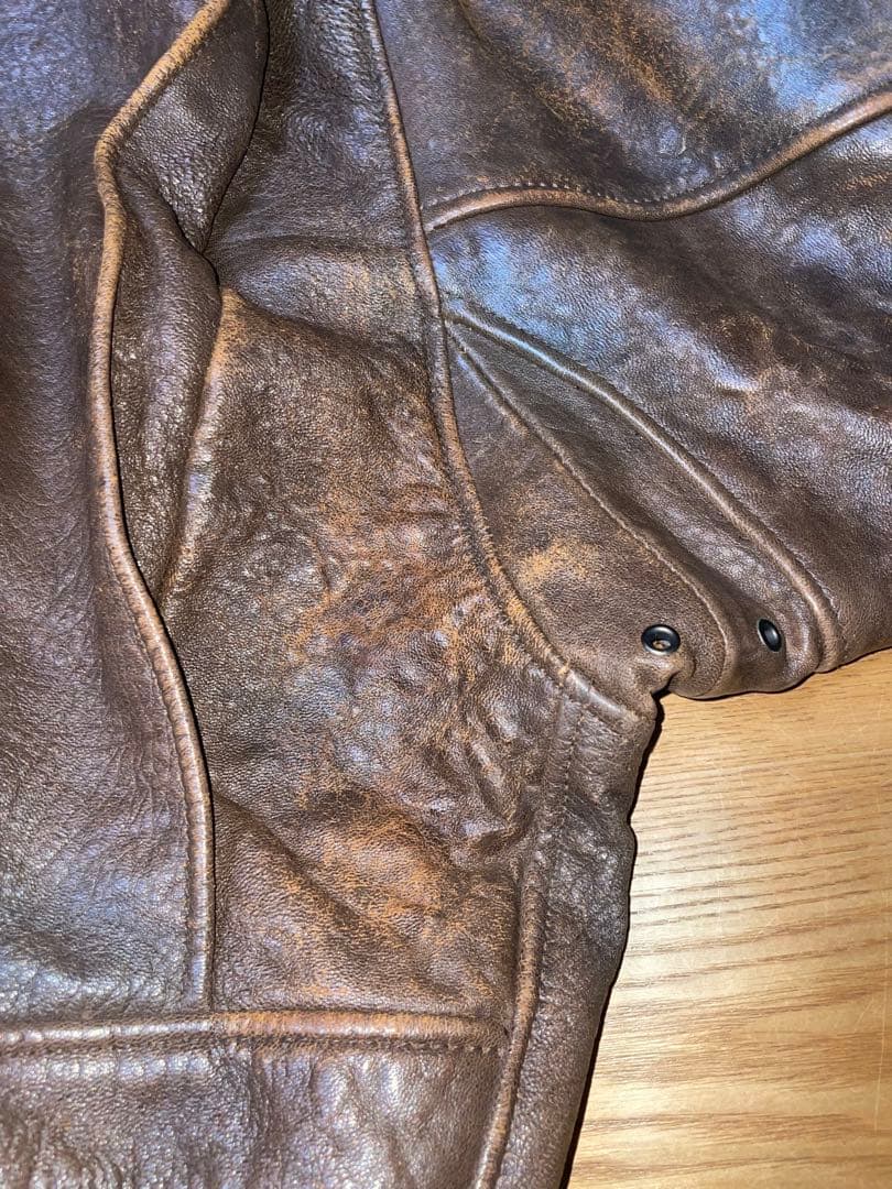 【希少】AZEANIA DE-LUXE レザージャケット 羊革 ボアインナー付