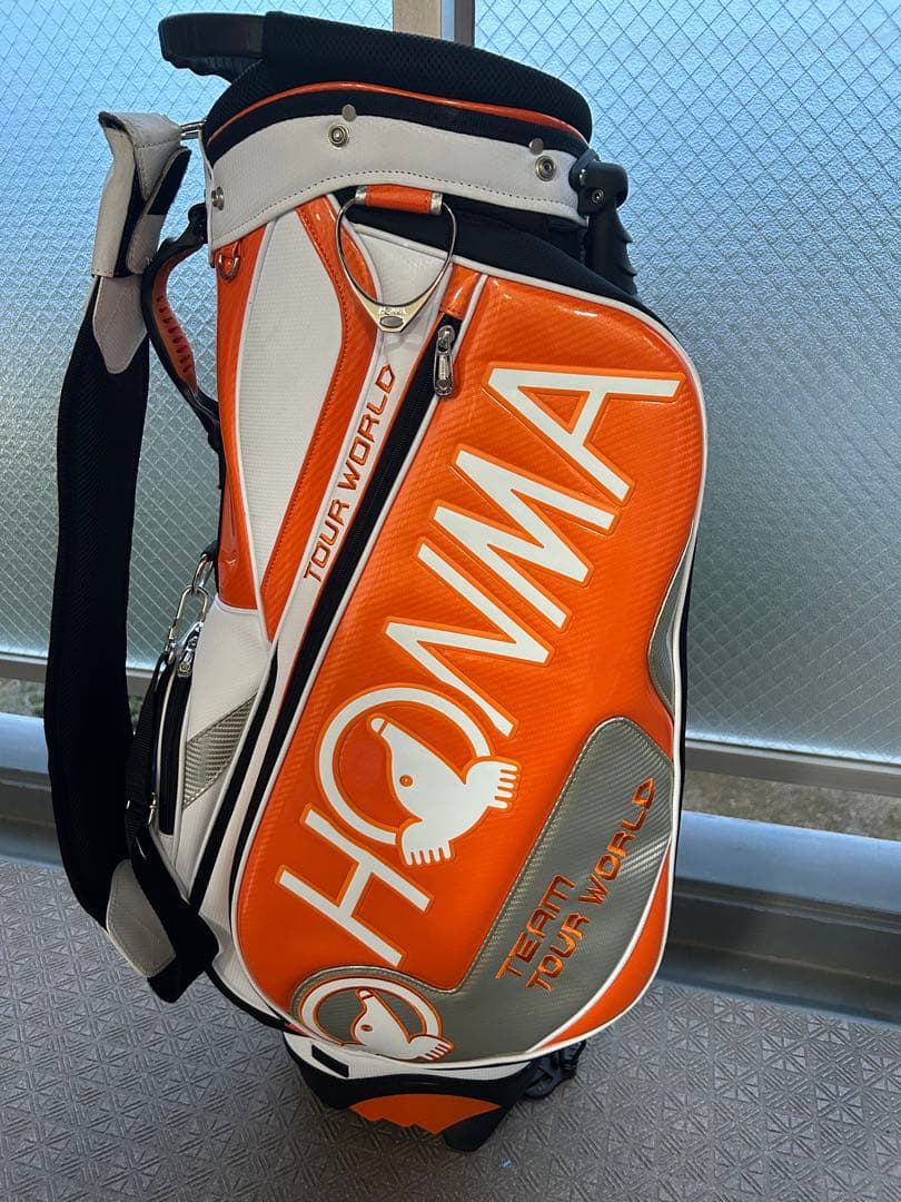HONMA TOUR WORLD スタンド　キャディバッグ オレンジ　ホンマ