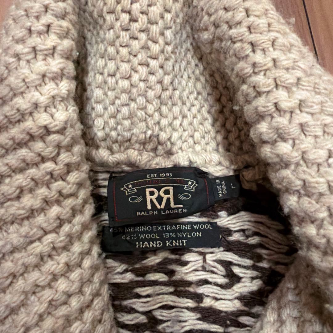 RRL Ralph Lauren 手編みカーディガン