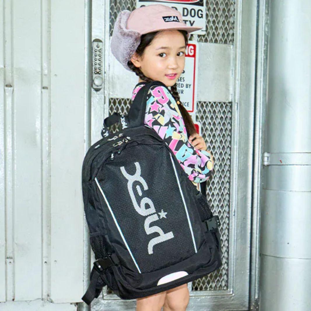 エックスガールステージスメッシュロゴバックパックリュック