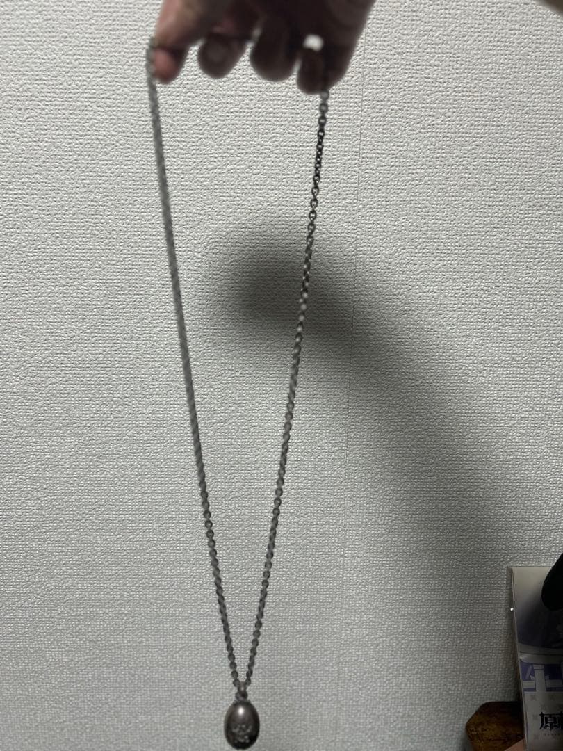 シルバー 卵型ペンダント ネックレス Uzu Emperor