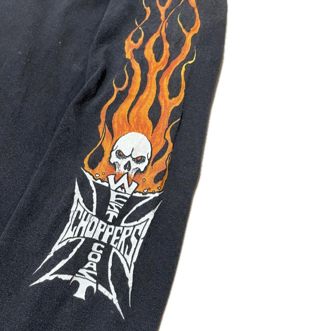 D*D様 00s WEST COAST CHOPPERS フレイム ロンT ブラ