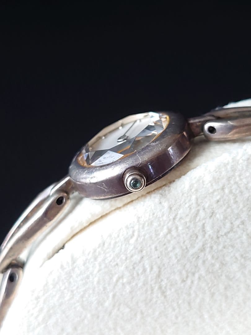 4℃ レディース腕時計 シルバー925　カットガラス