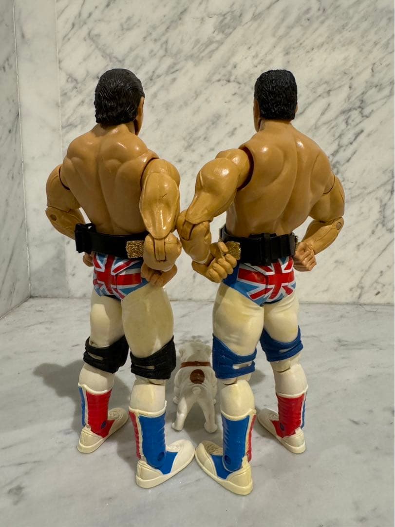 WWE WWF ザ・ブリティッシュ・ブルドッグス プロレス フィギュア