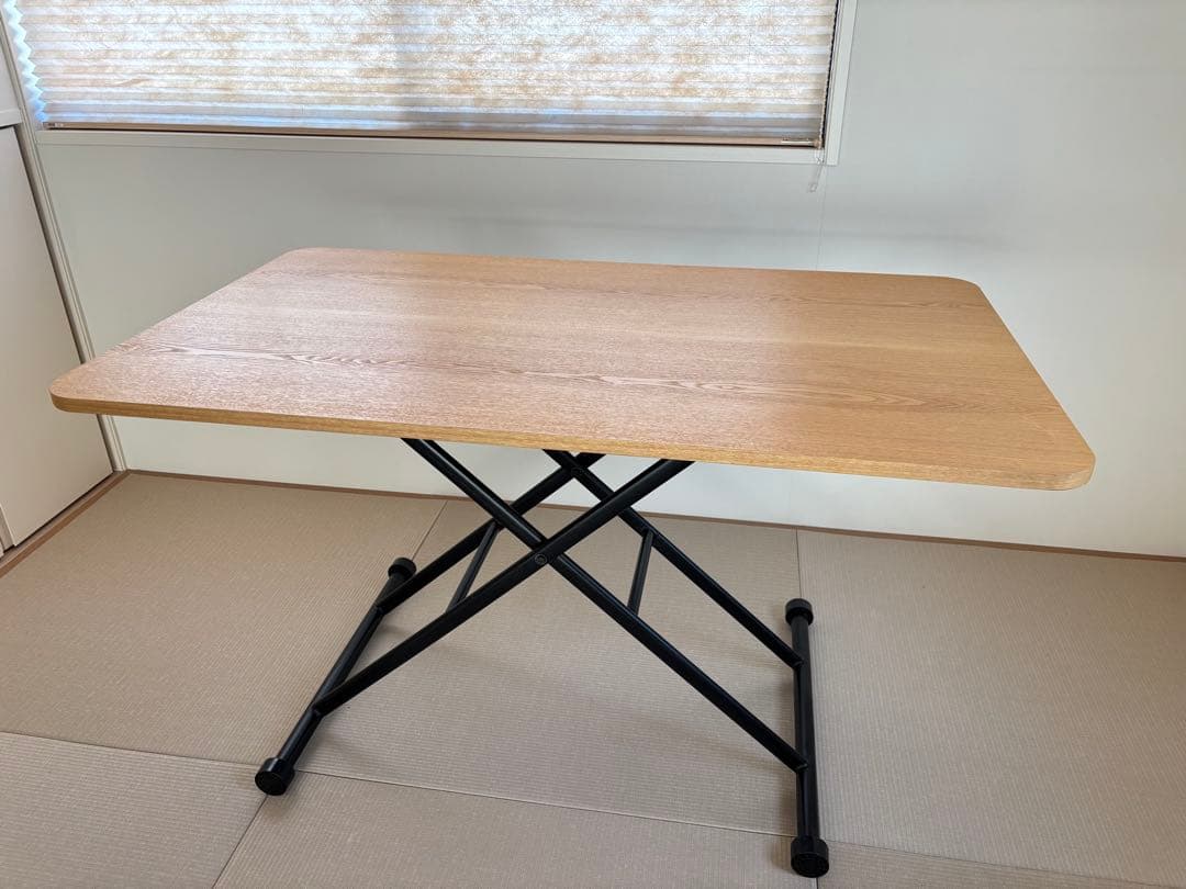 LOWYA テーブル 昇降式 折りたたみテーブル