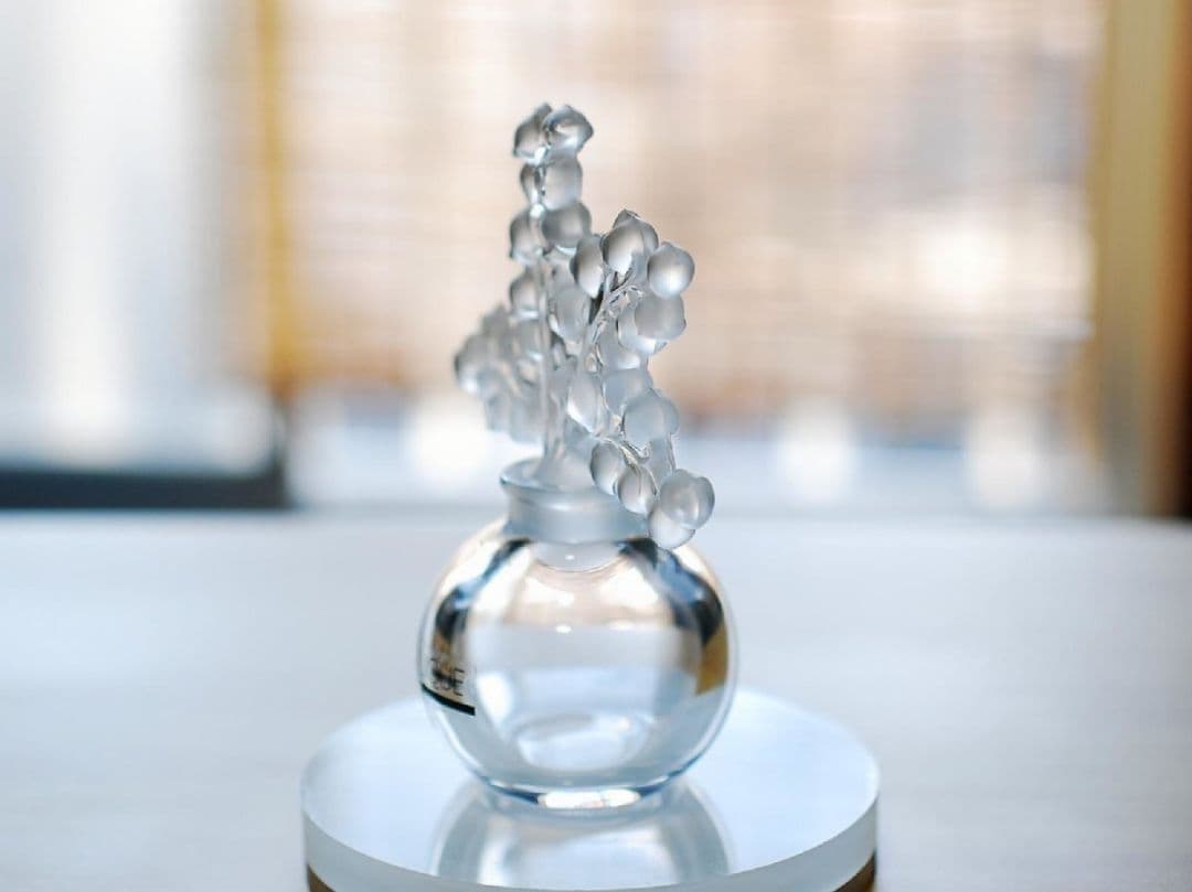 未使用品 ラリックLALIQUEクリスタル 香水瓶すずらんクレールフォンティーヌ