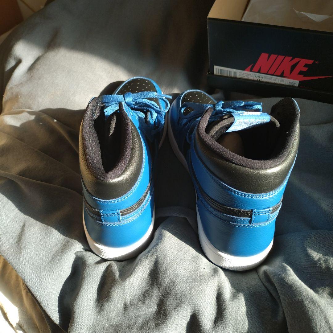 NIKE Air Jordan 1 青/黒 ハイカットダーク．ブルー浜田雅功着用