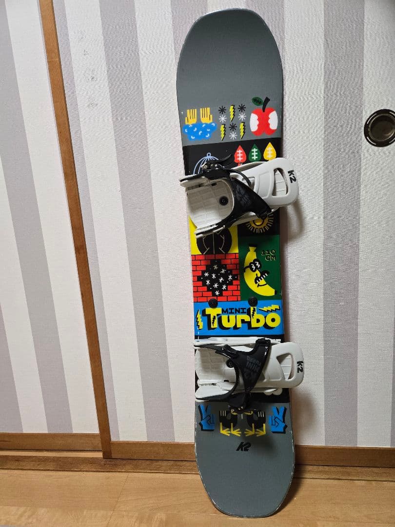 K2 ミニターボ　キッズ　スノーボード　キッズスノーボードセット　バインディング