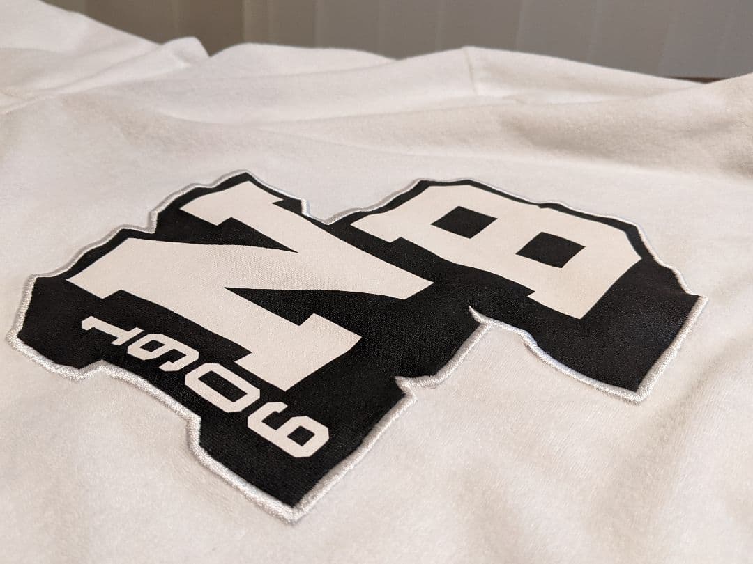 ニューバランス　ゴルフ　フルジップ　パーカー　パイル地　ボーダー　ジャケット　白