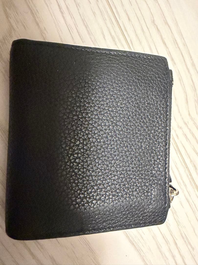 【中古】PRADA ブラック 二つ折り財布