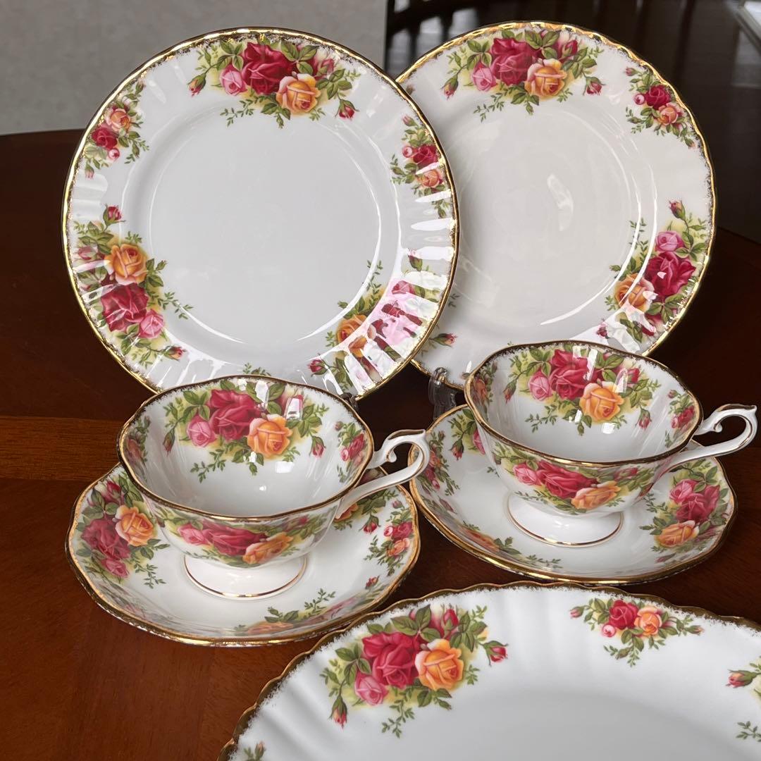 【美品】ロイヤルアルバート★オールドカントリーローズ★Tea for two