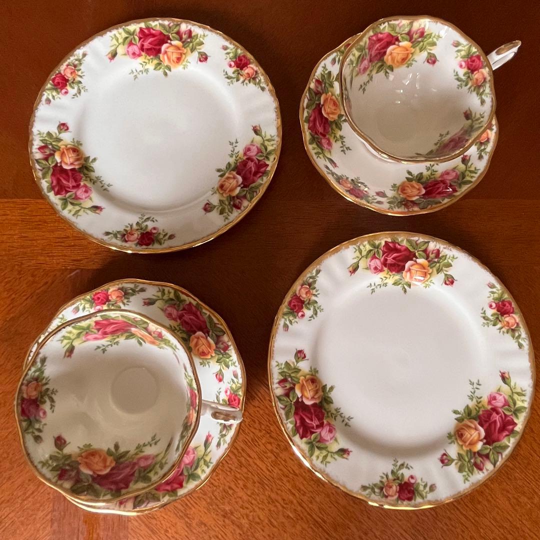 【美品】ロイヤルアルバート★オールドカントリーローズ★Tea for two