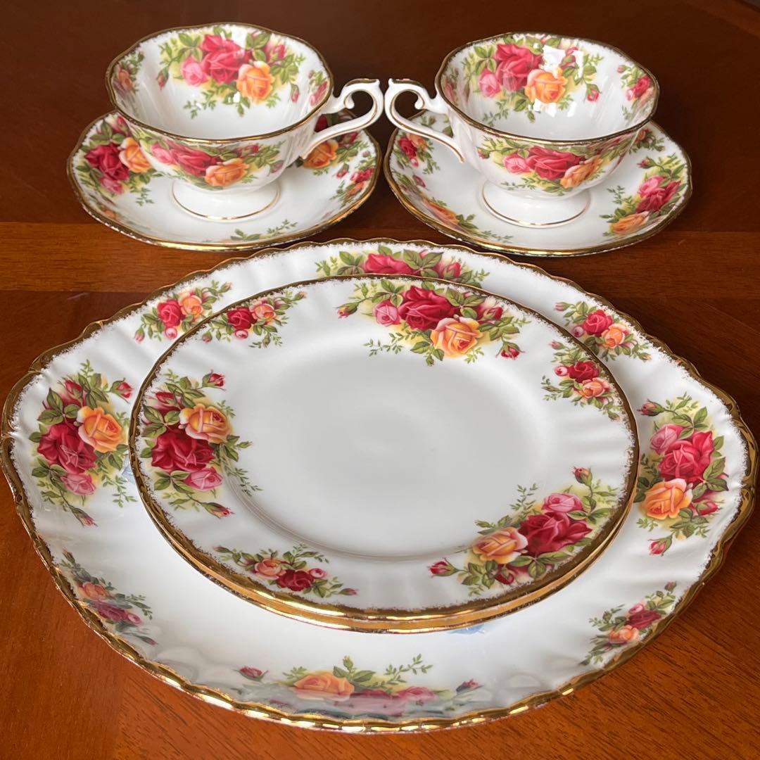 【美品】ロイヤルアルバート★オールドカントリーローズ★Tea for two