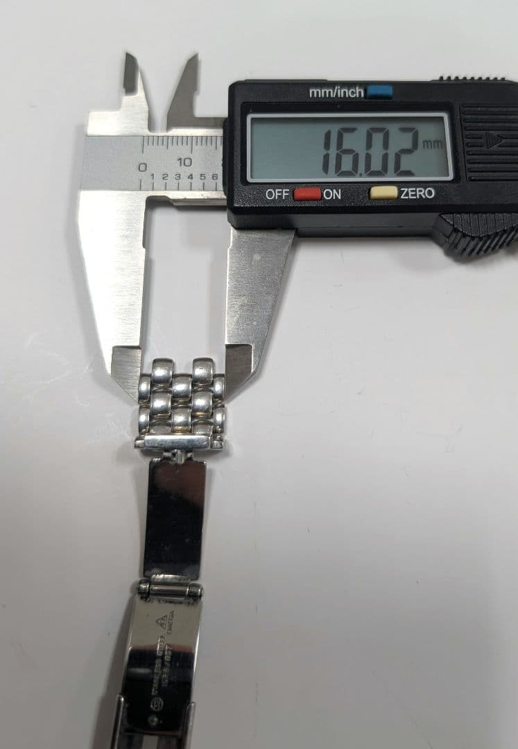 オメガ　メタルバンド　16mm　※難あり