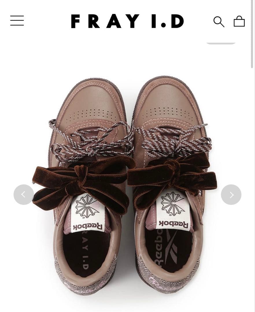 【Reebok× FRAY I.D】CLUB C 85 Vintage