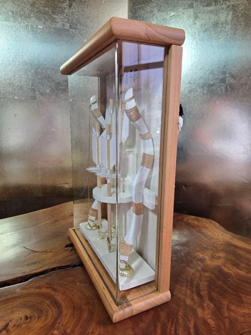 【一点限り】正月飾り　破魔弓　ケース飾り 壁掛け　Y23