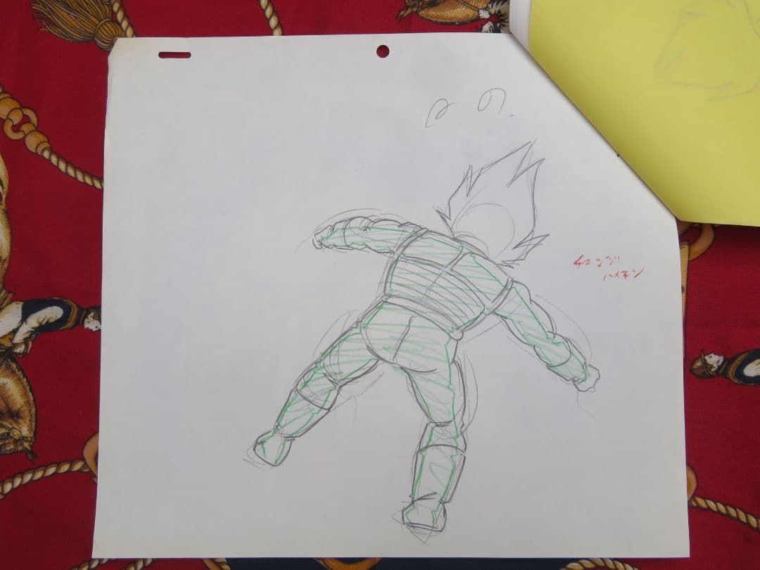 j*い様 ドラゴンボール セル画 原画 ベジータカエル 当時物