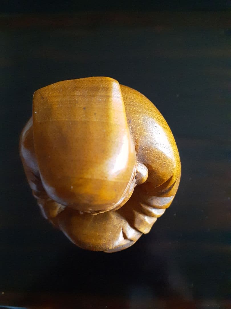 希少　高村光雲作　木彫り白檀　寿老人