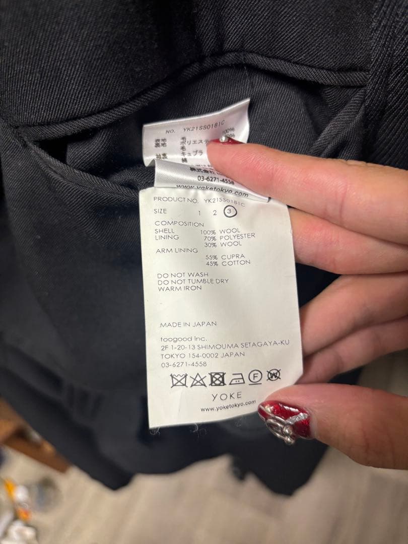 YOKE 21ssメンズ2wayコート