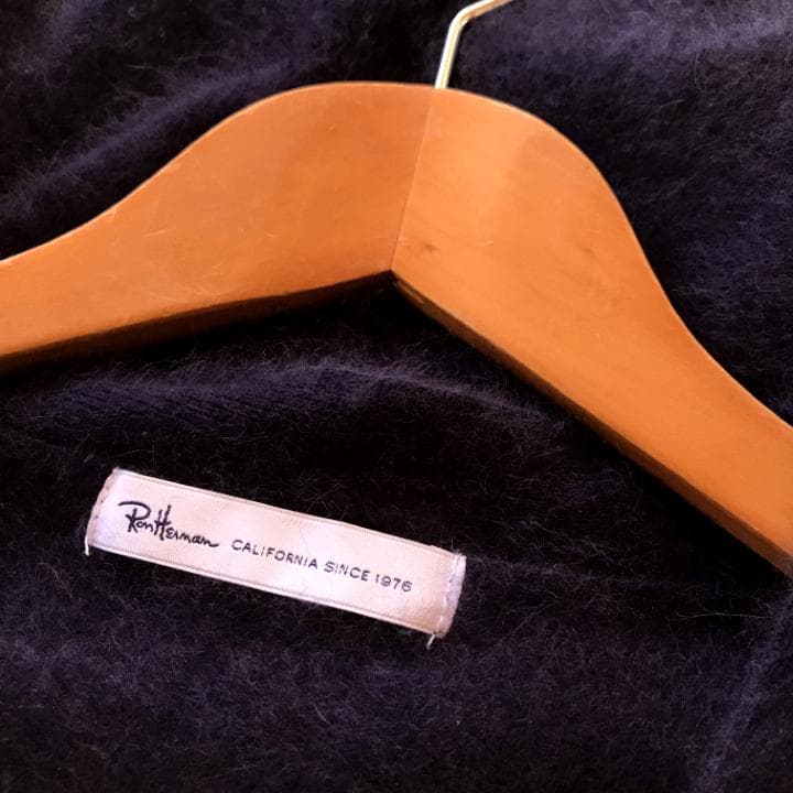 Ron Herman ラクーン ウール カーディガン メンズ M ネイビー