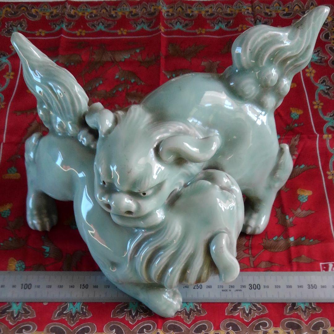 鍋島青磁獅子