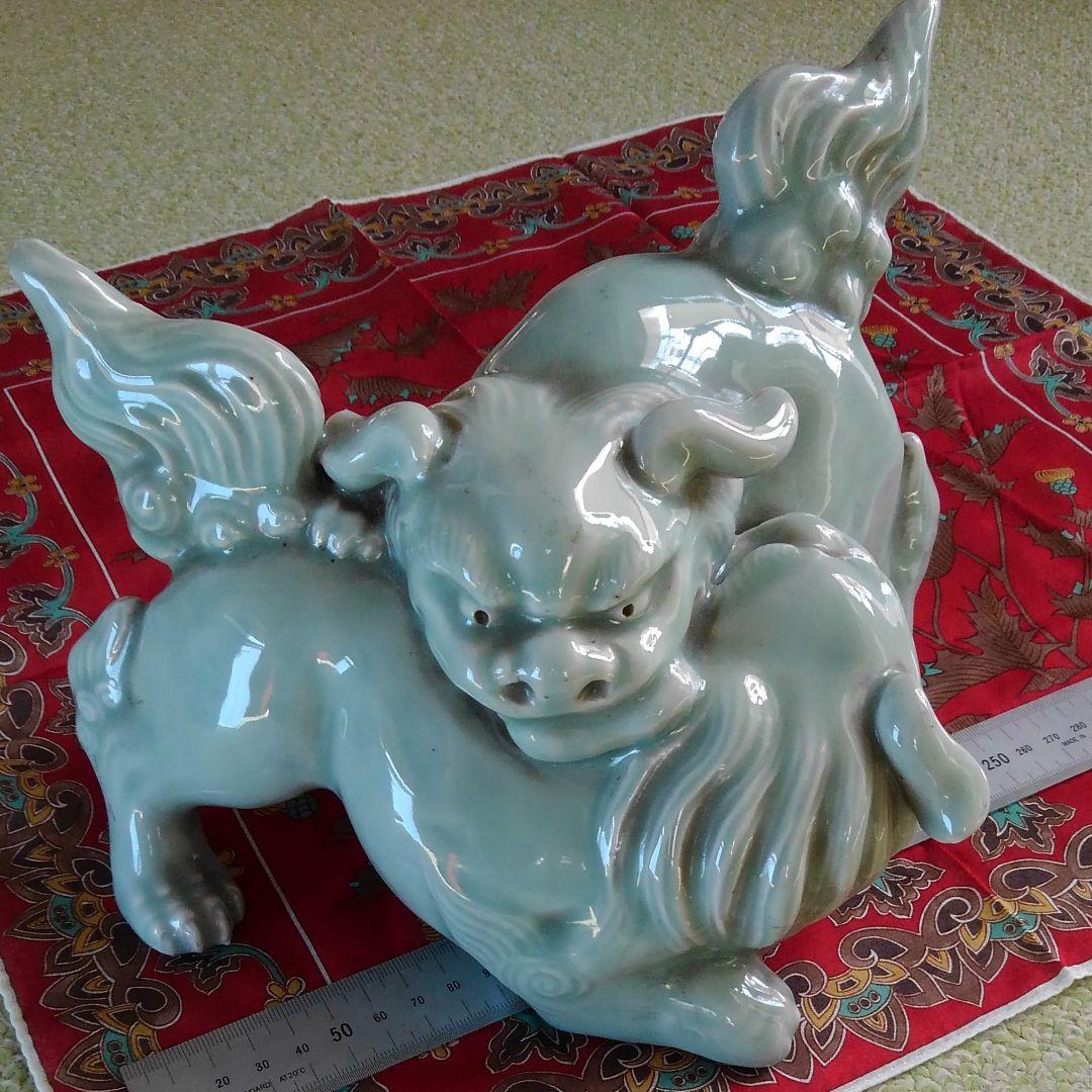鍋島青磁獅子