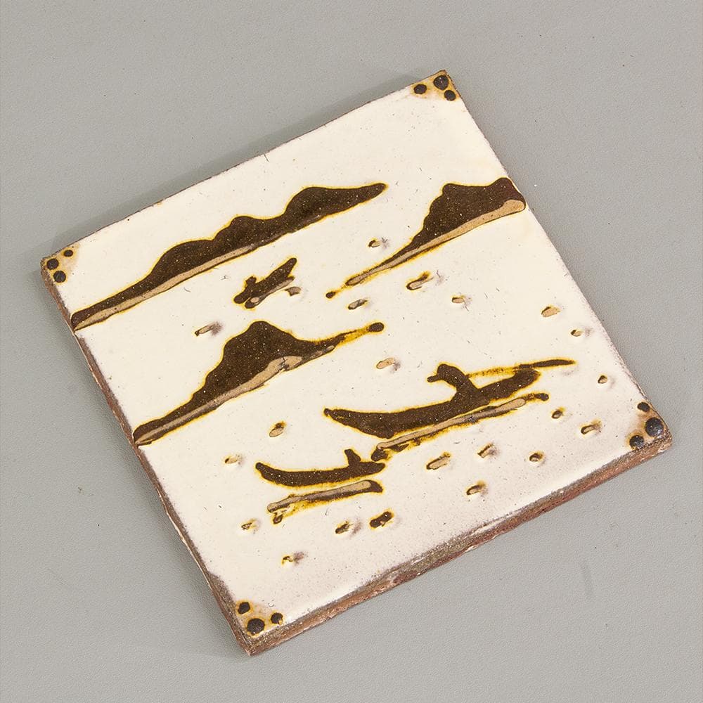 船木研児 陶板 ② 額装 船の図 船木伸児 識箱 民芸 レトロ