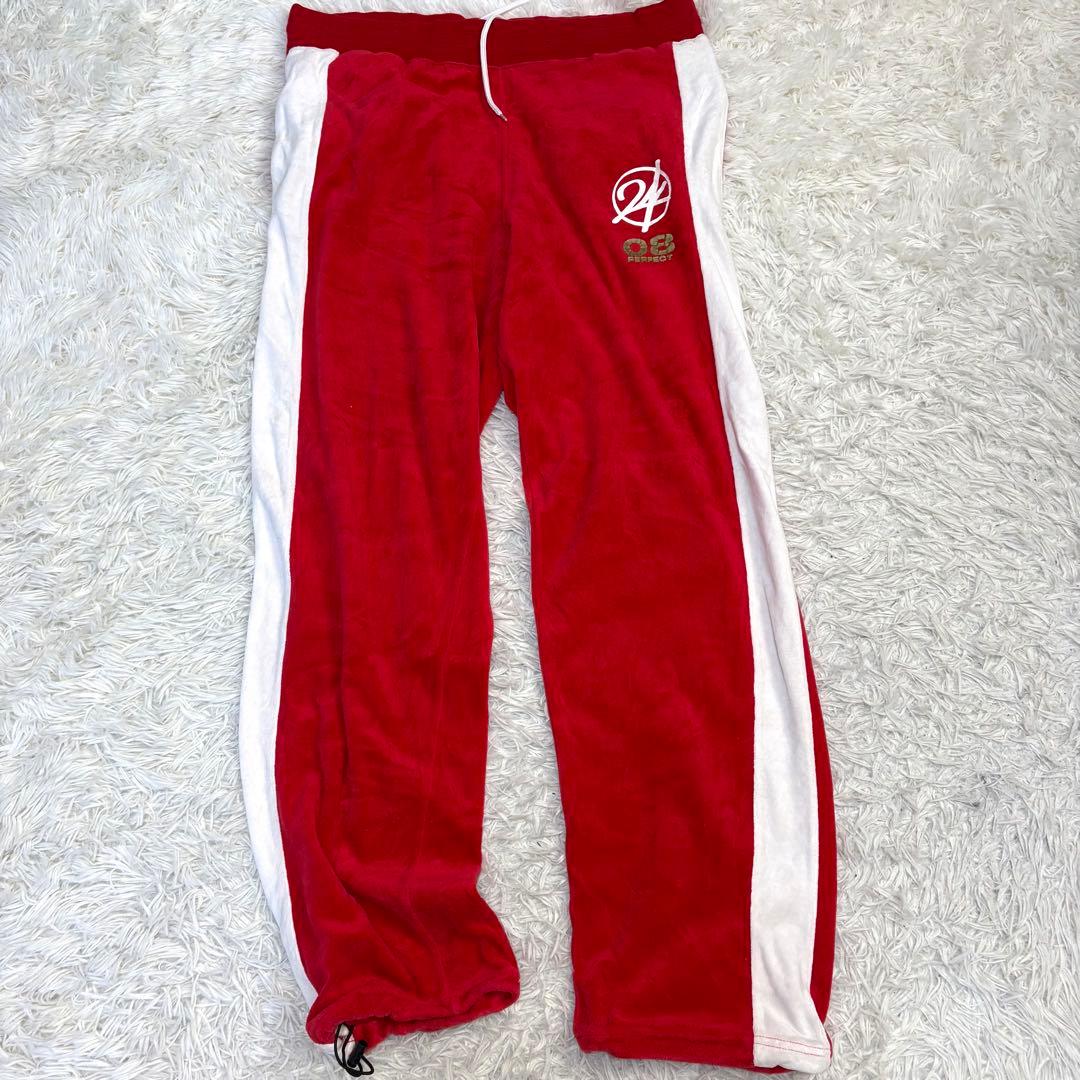 【レア】24karats ベロアジャージ セットアップ ライブツアー L 赤白