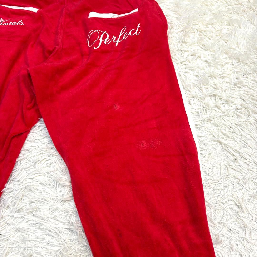 【レア】24karats ベロアジャージ セットアップ ライブツアー L 赤白