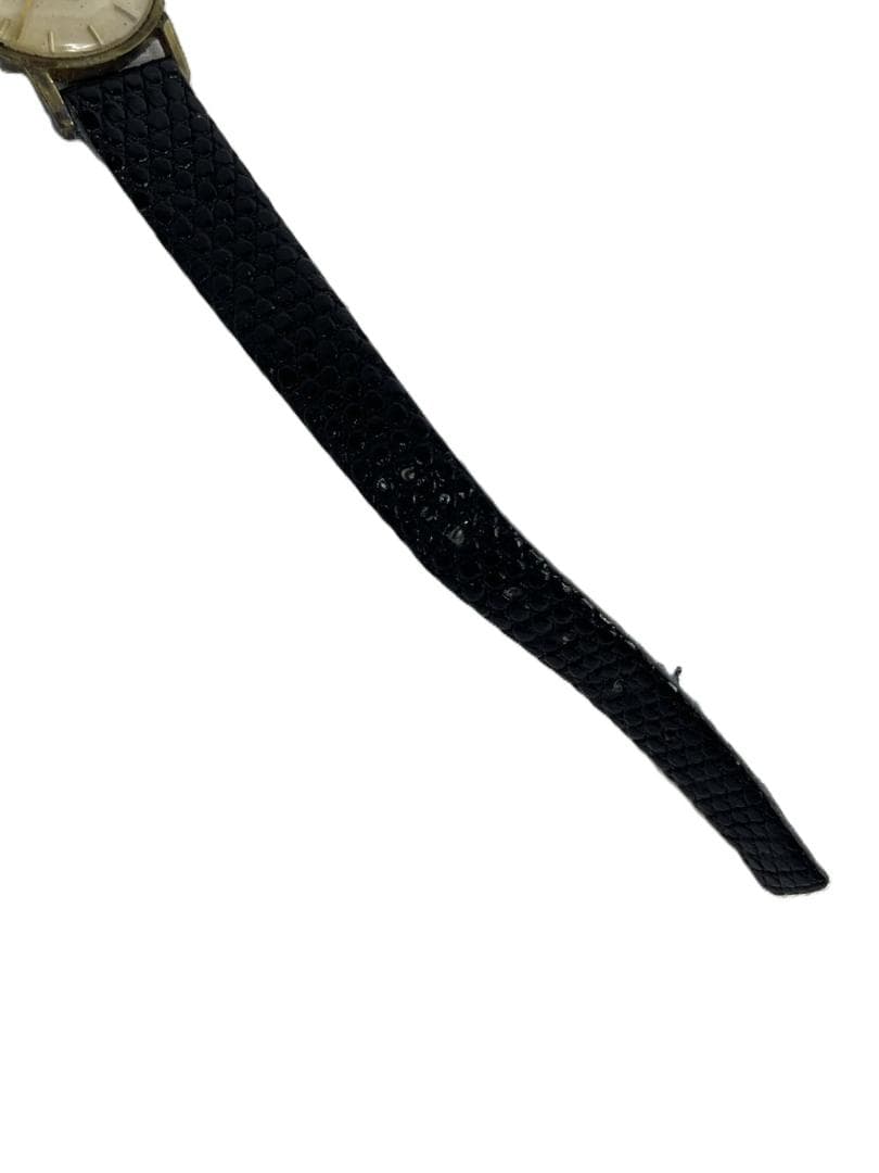 ◆OMEGA ゴ－ルド文字盤 ラウンド 2針 手巻き 腕時計 09253