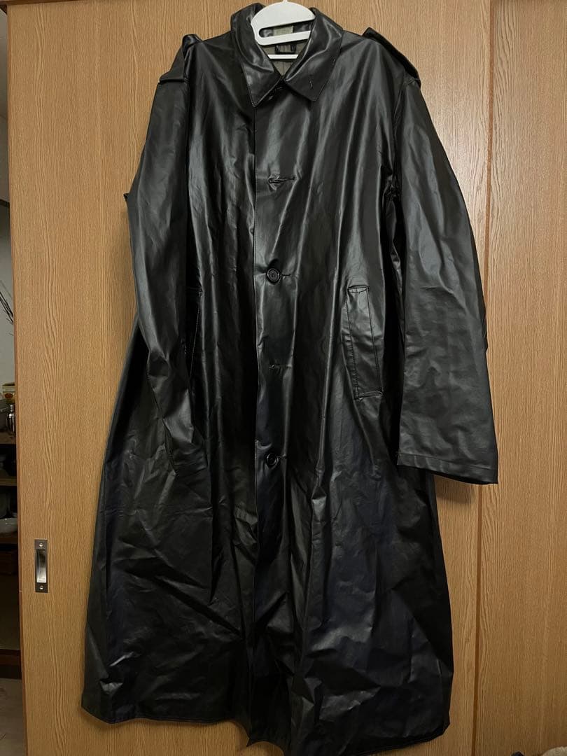 スウェーデン軍　ブラック レイン　トレンチコート