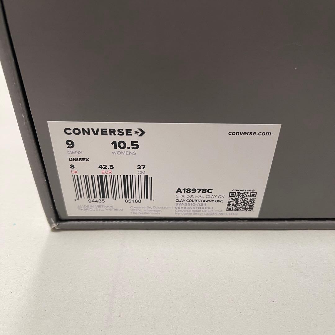 US9 27cm 新品 SHAI 001 converse Hail Clay