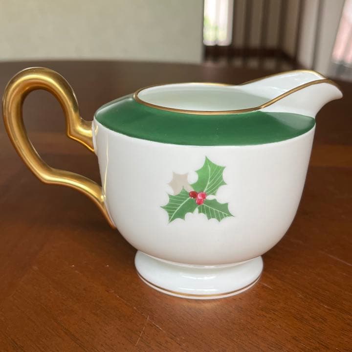 【ビンテージ】大倉陶園★柊ヒイラギ★ミルクジャグ