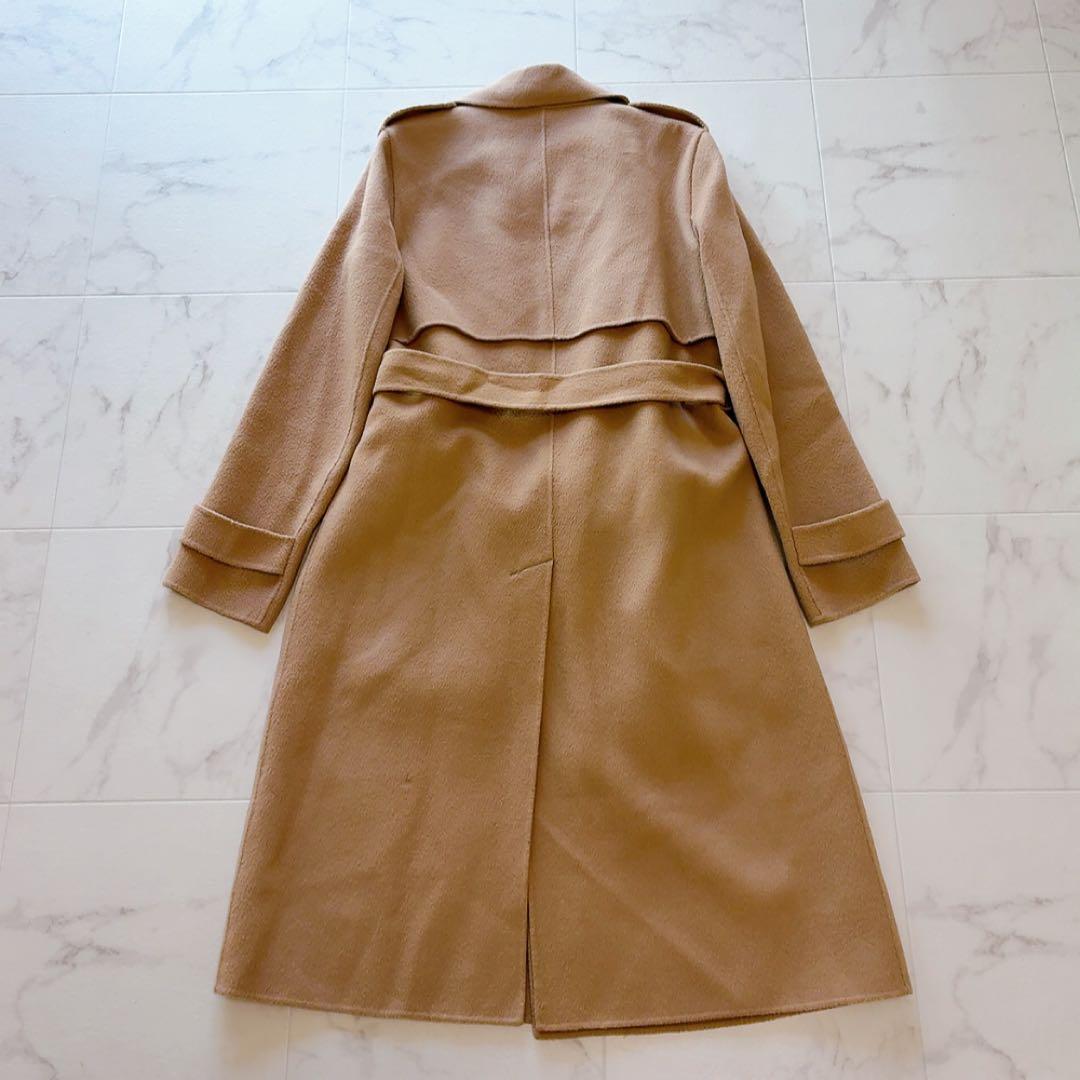 Theory カシミヤ混 ベルテッド ダブルフェイス コート P ベルト付