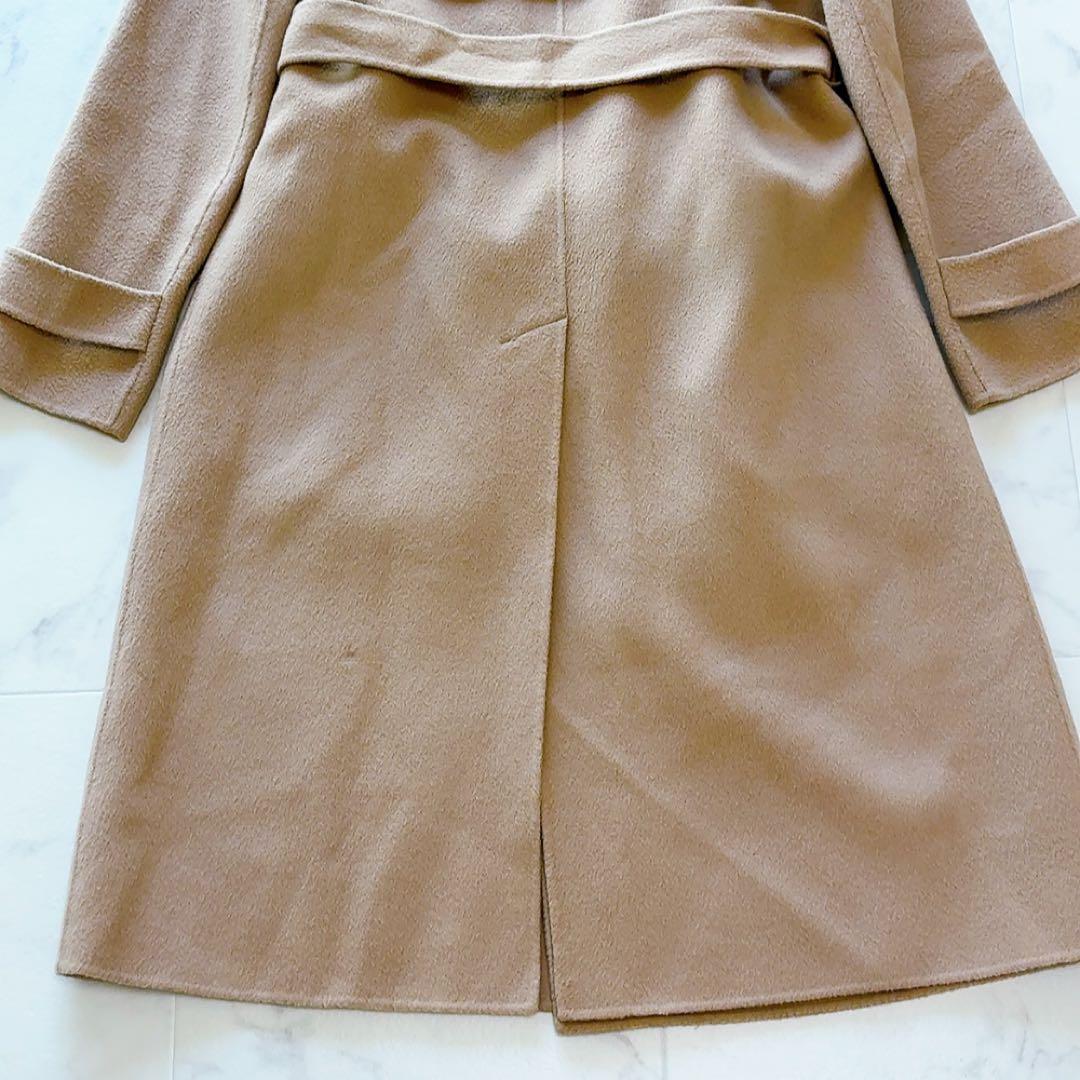 Theory カシミヤ混 ベルテッド ダブルフェイス コート P ベルト付