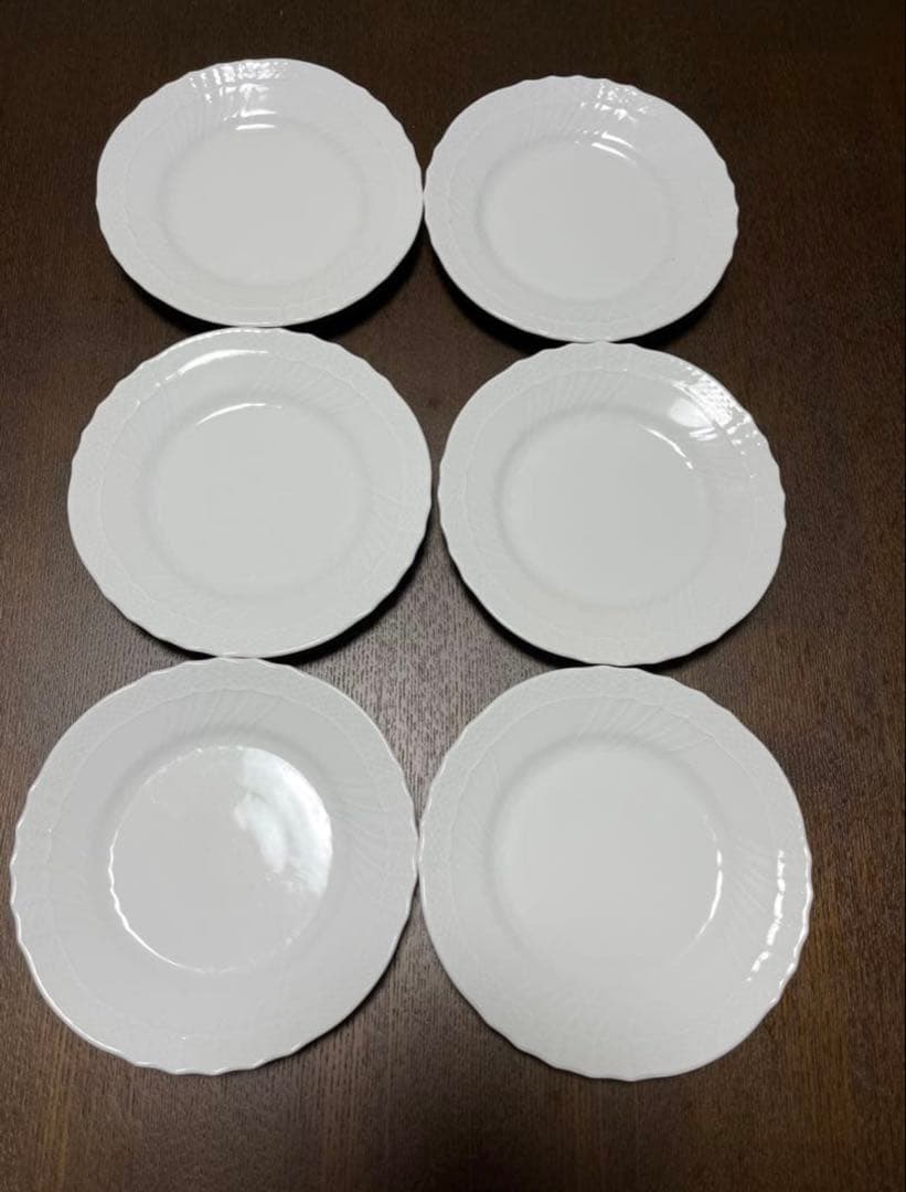 ベッキオホワイト 17cm デザートプレート 6枚セット リチャードジノリ