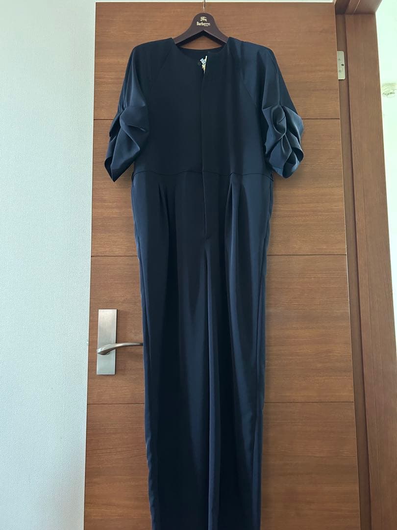 ネイビー オールインワン ドルマンスリーブ